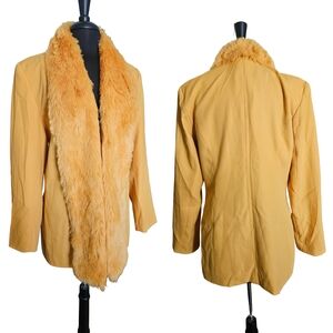 Women's Faux Fur Collar Coat